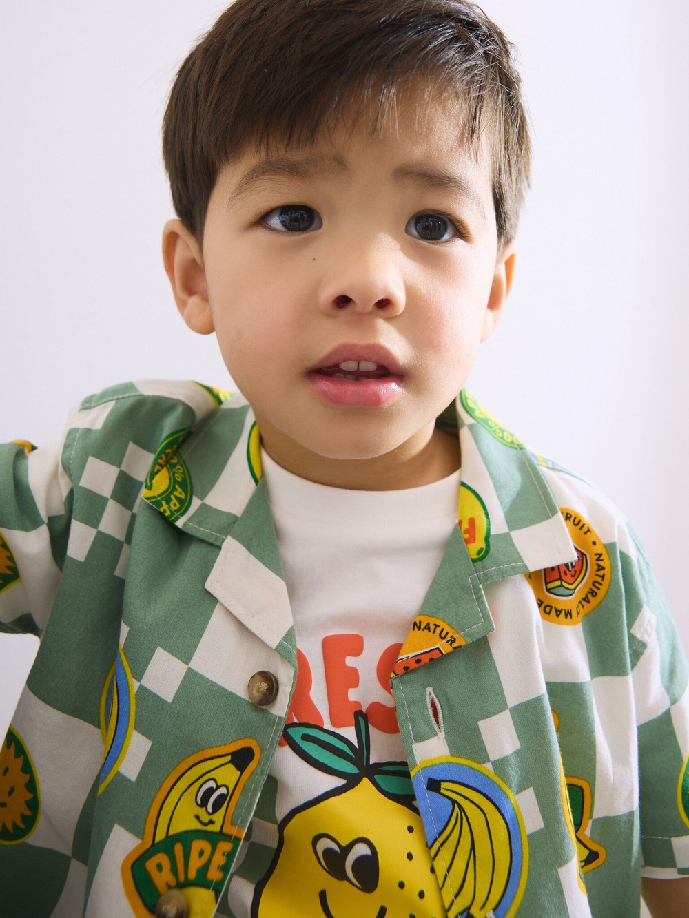 Рубашка с коротким рукавом и футболка в комплекте для мальчика Next AB6-482, Белый, Мятный