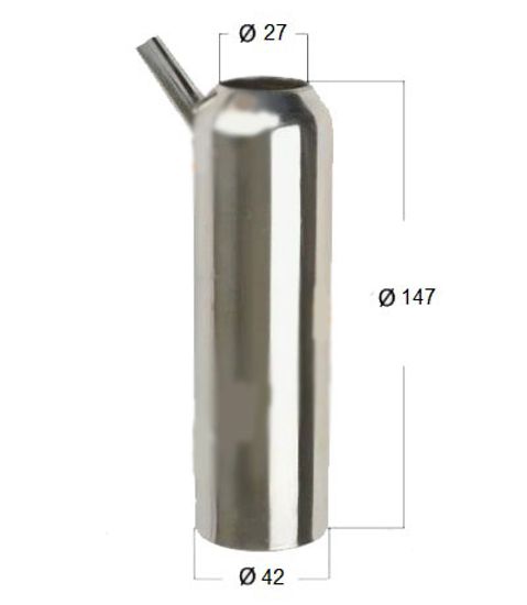 Стакан доильный нерж под соск. силикон GEA (Китай)