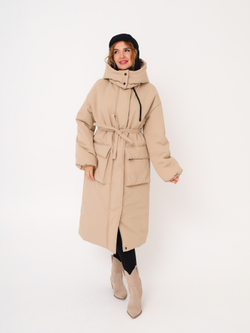 Пальто зимнее City женское, кемел