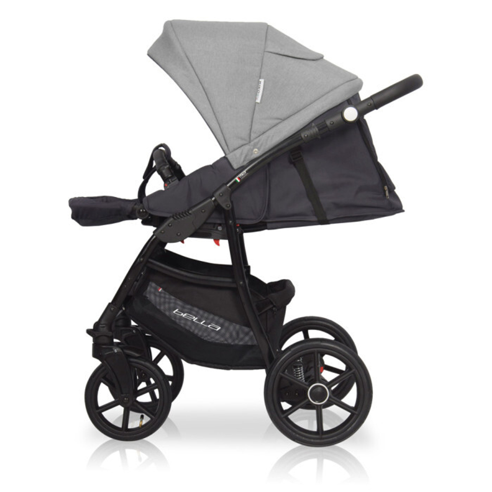 Коляска  BELLA (3 в 1) (RIKO BASIC) 01 серый-графит