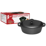 Кастрюля чугунная овальная «Утятница» 6,0л, 32 см с масляным термопокрытием