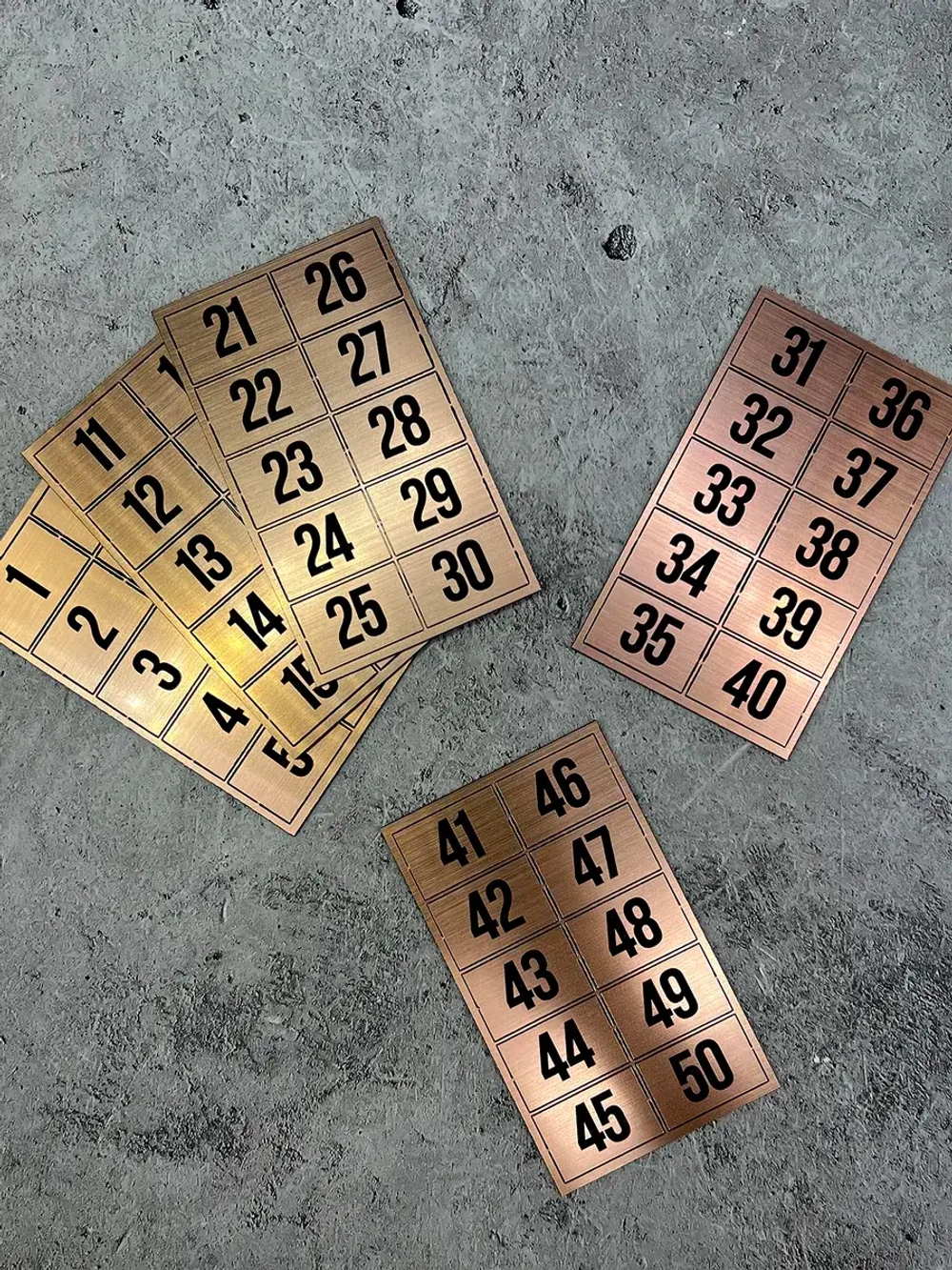 Нумерация на шкафчики, набор