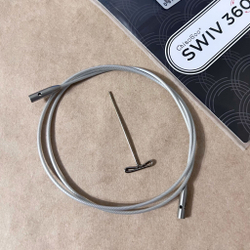 ChiaoGoo, Леска SWIV360, 125 см Large для съемных спиц размера L (готовая длина спиц 150см)
