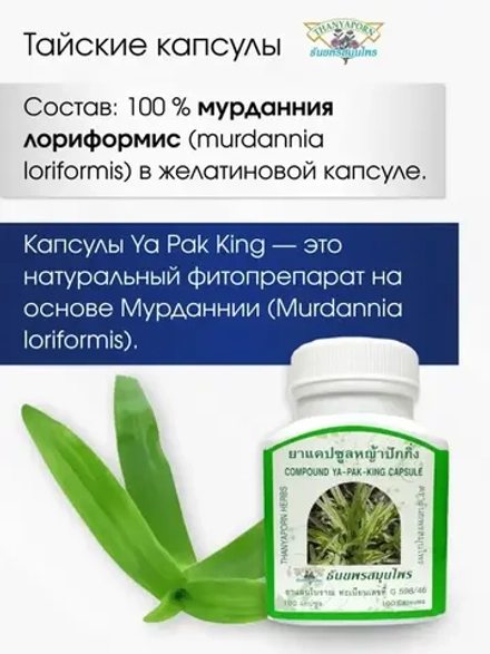БАД для очищение лимфы. Ya Pak King