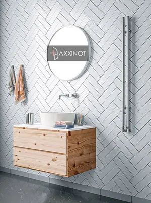 Axxinot Ture 2 - узкий водяной дизайн полотенцесушитель из нержавеющей стали