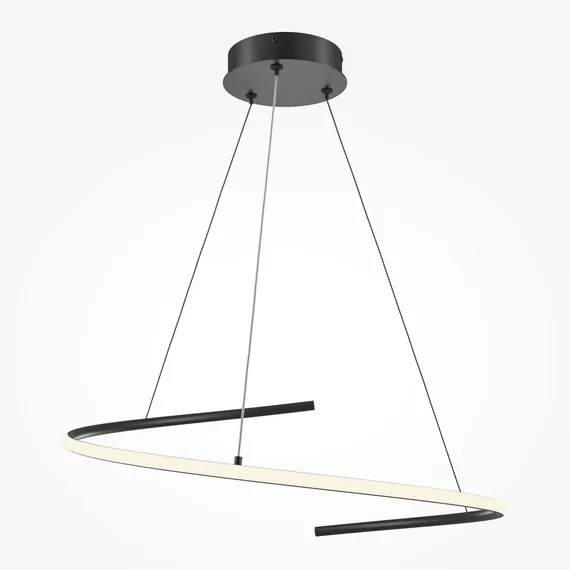 Подвесной светильник Изгиб / Curve 3000-4000К 31Вт Maytoni mod242pl-l33bk