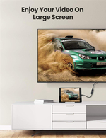 Кабель-переходник HDMI(f) - micro HDMI(m), V2.0, 4K@60Hz, 22см, UGREEN 20134