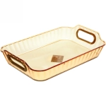 Поднос пластиковый «Grace» 26*17*4см с ручками золотой