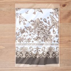 ФАРТУК "ROYAL GARDEN", 60Х70СМ ,100% ХЛОПОК,БЕЛЫЙ ,ТВИЛ,ПРОПИТКА