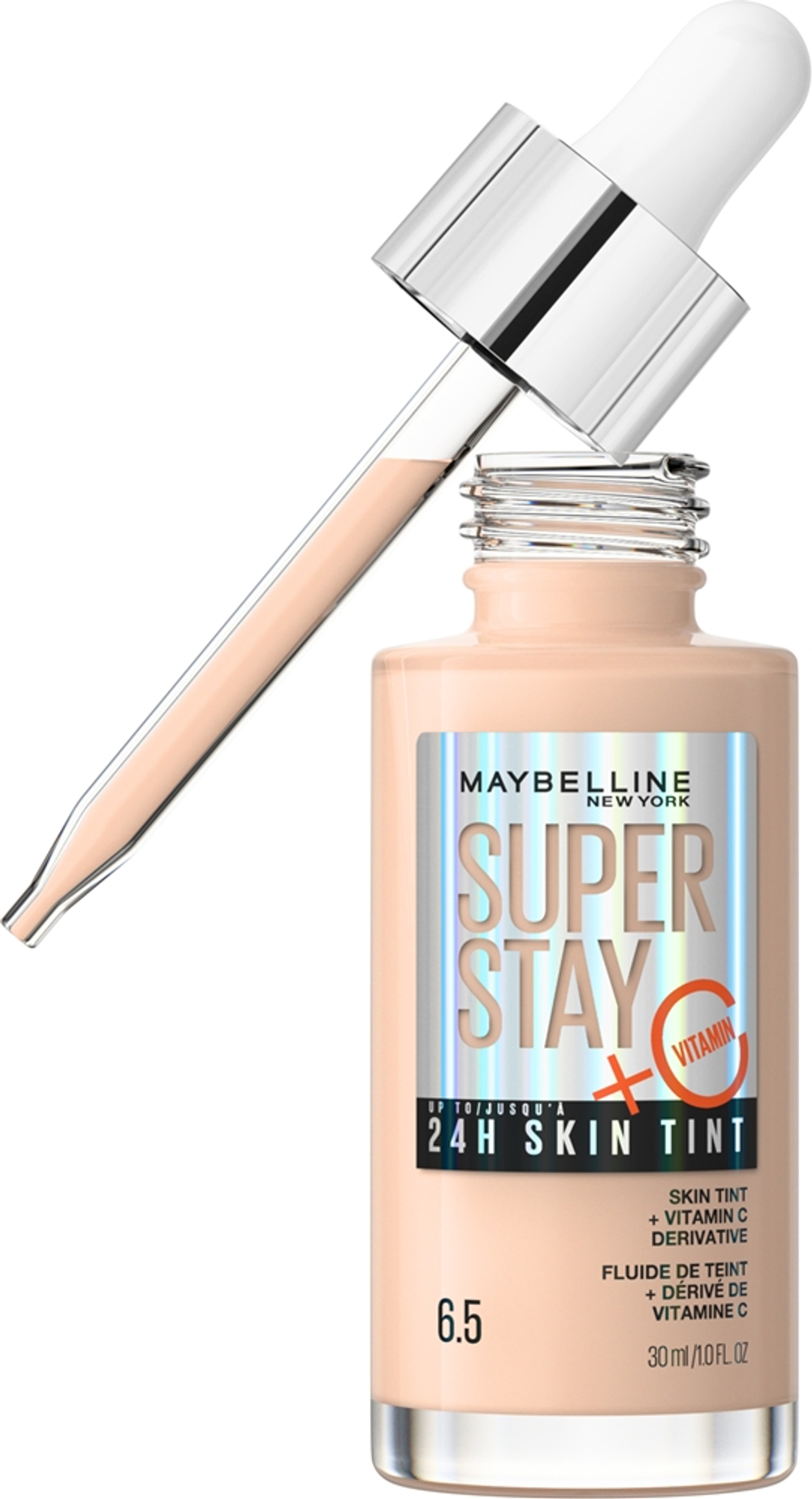 MAYBELLINE NEW YORK SuperStay Vitamin C Skin Tint - Сыворотка для выравнивания тона кожи оттенок 6.5, 30 ml
