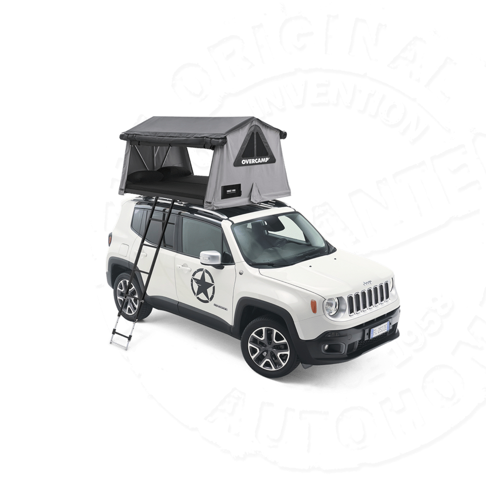 Палатка на крышу автомобиля AUTOHOME OVERCAMP SMALL, тент карбон, лестница 215 мм