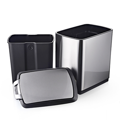 Ведро для мусора, прямоугольное, внутр ведро, Foodatlas JAH-7411, 20 л