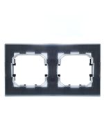 BRITE Рамка 2-местная IP44 РУ-2-БрМ-44 маренго IEK