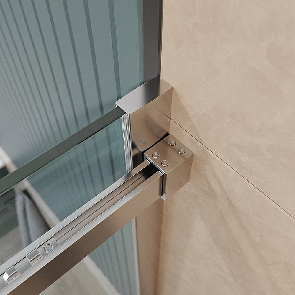 Душевой уголок BelBagno SOFT_CLOSE-2-AH-1 150х80 стекло прозрачное/профиль хром