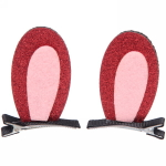 Зажимы для волос 2 шт на блистере детские «Boom- Зайка», микс 5 цветов, 5см