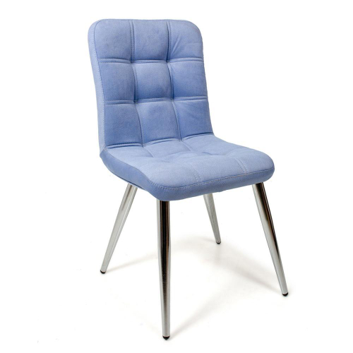 Бител Стул Милан хром/велюр голуб.