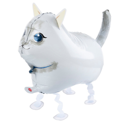 ХОДЯЧАЯ ФИГУРА, КОШКА, БЕЛЫЙ