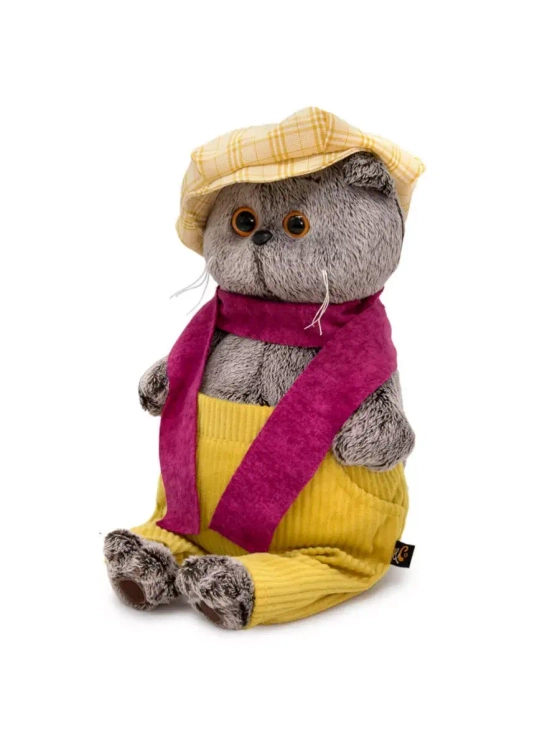 Мягкая игрушка Кот Басик в кепке и шарфе 22 см Ks22-224