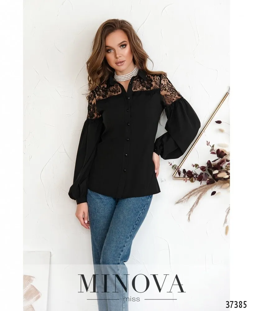 Рубашка 1064-черный Minova