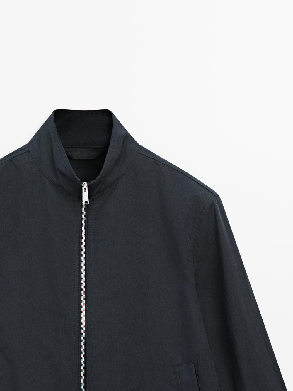 Massimo Dutti Короткая куртка с карманами, темно-синий