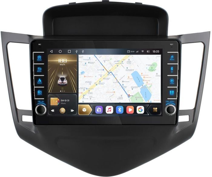 Магнитола для Chevrolet Cruze 2009-2012 - Kuberg OL-9222 (кнопки и крутилки), Android 12, Быстрая, CarPlay, 4G SIM-слот