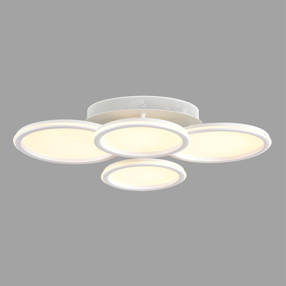 8380/95CL LEDIO LN26 000 белый, металл/акрил Умная люстра потолочная с ПДУ и голосовым управлением LED 95W 3000-6500К 220V ALIS SMART