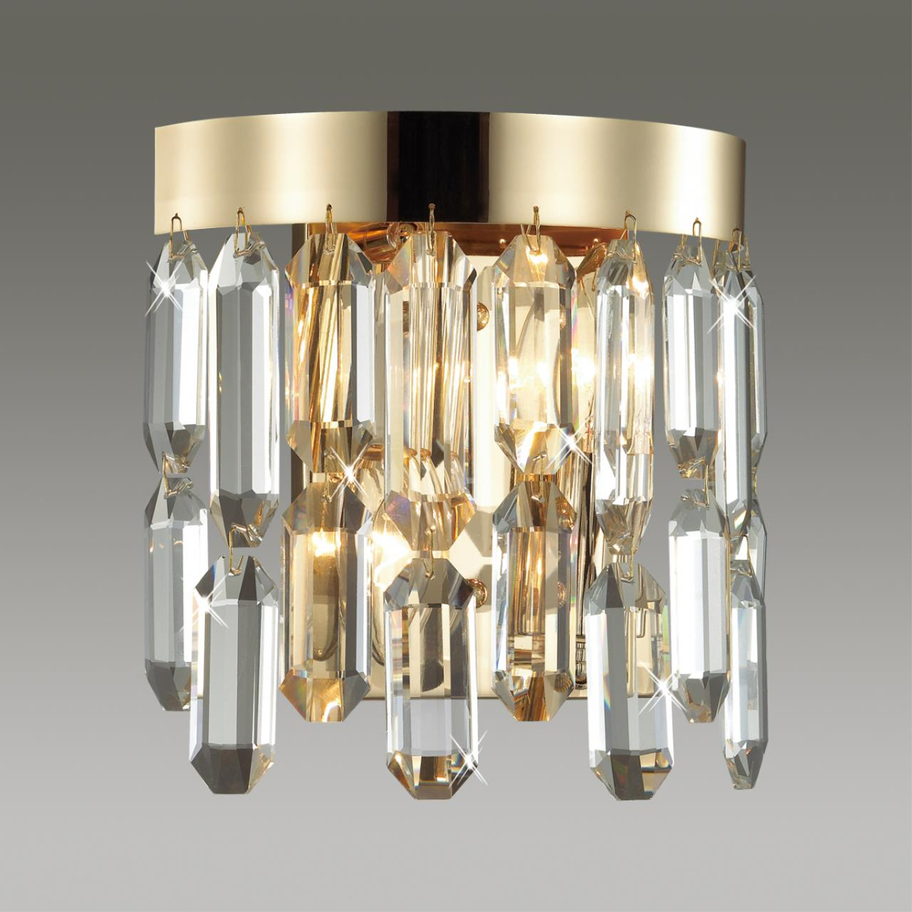 4986/2W HALL ODL22 631 золотой/хрусталь Бра E14 2*40W DAKISA