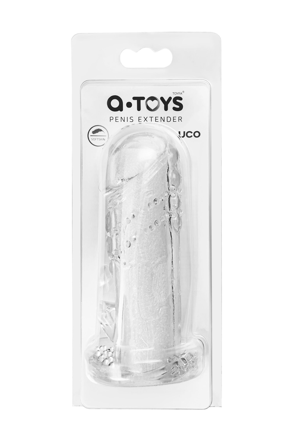 Прозрачная насадка на пенис Uco - 13 см. (Цвет: прозрачный)