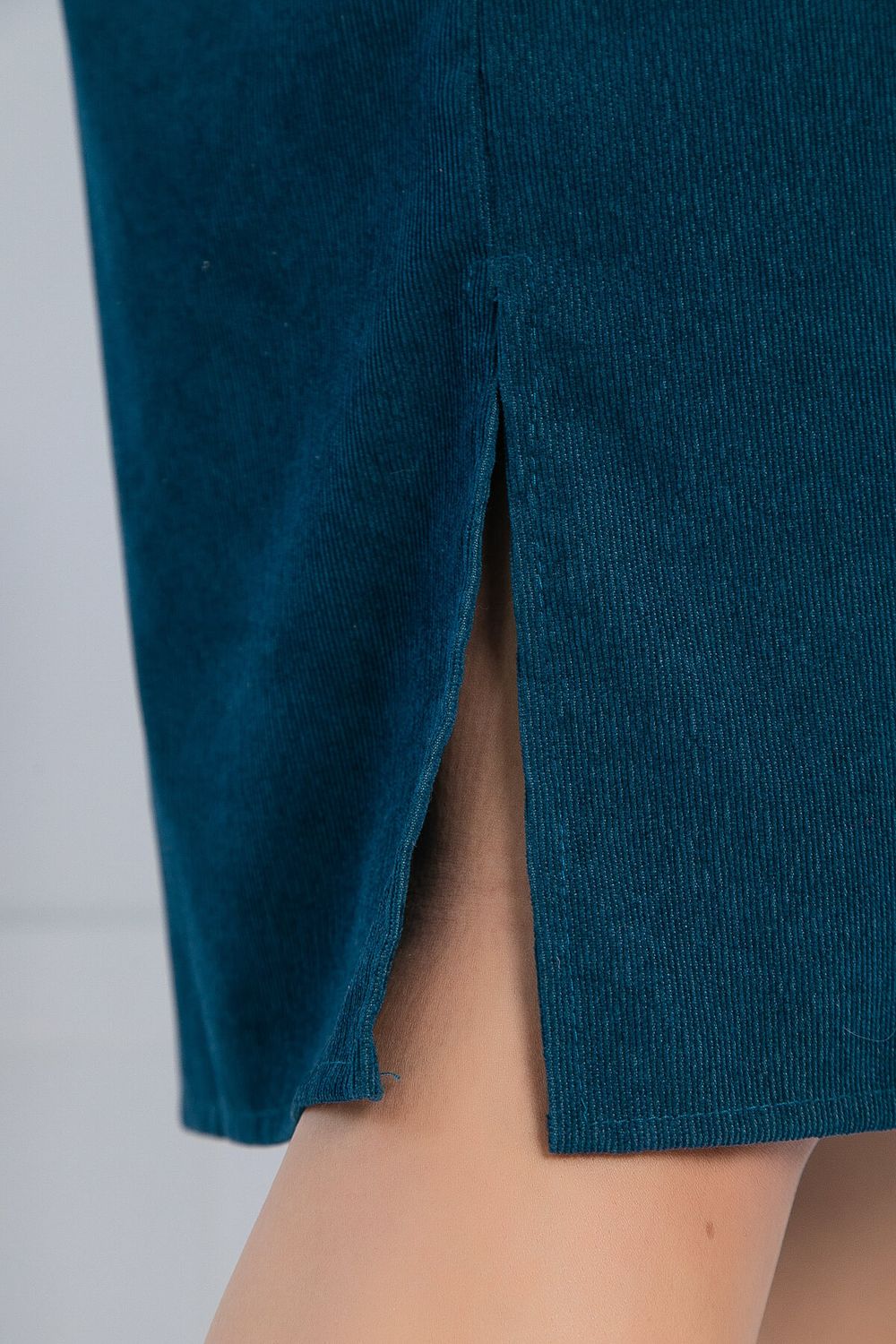 Платье-рубашка В большом городе (сине-зеленое) П12798М LT Collection