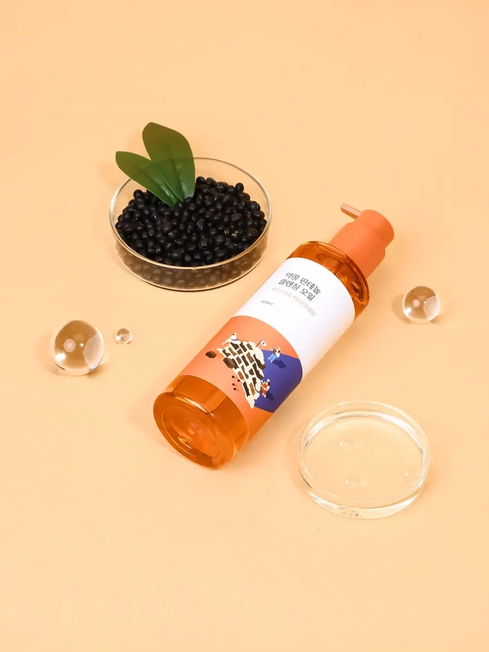 Round Lab Гидрофильное масло с черной соей и пантенолом Soybean Panthenol Cleansing Oil 200 мл