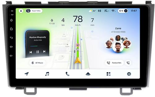 Магнитола для Honda CR-V 3 2006-2012 - Teyes CC4L-DTS монитор 9" IPS, Android 14, Быстрая, Snapdragon 662, CarPlay, 4G SIM-слот