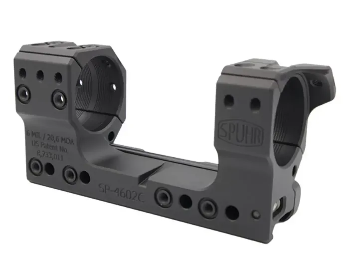 Кронштейн SPUHR Scope Mount Gen3 34мм Picatinny, h=21мм, 6 MIL/20.6 MOA (SP-4602C) Кронштейн SPUHR Scope Mount Gen3 34мм Picatinny, h=21мм, 6 MIL/20.6 MOA (SP-4602C)