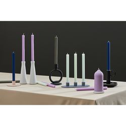 Набор из двух свечей синего цвета из коллекции Edge, 24,5 см