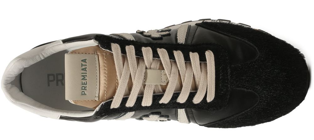Premiata Lucy-D sneakers Черные с белым кожаные