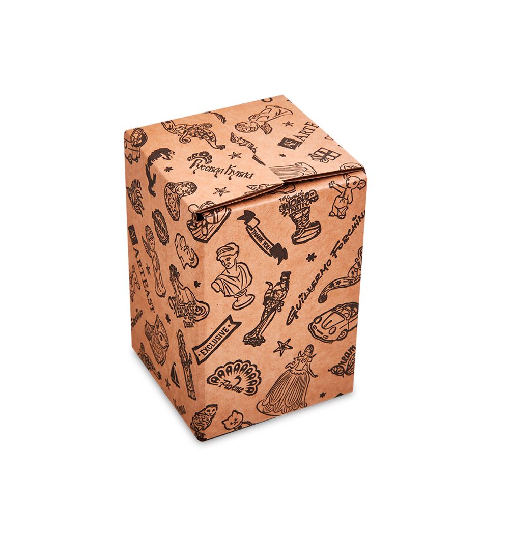 GAEM Art ГКП-16 Коробка 4-х клапанная гофрокартон 105х105х155