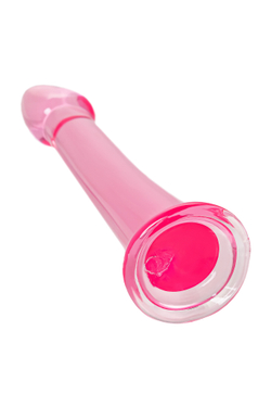 Нереалистичный фаллоимитатор Jelly Dildo XL Toyfa Basic, TPE, Розовый, 22 см