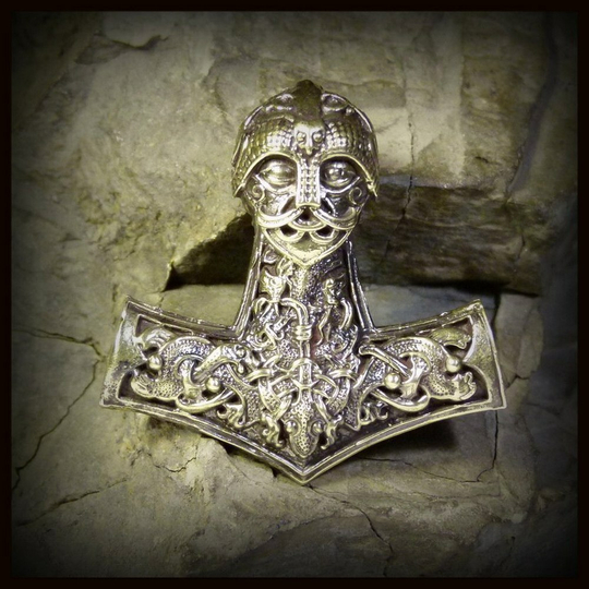 Кулон- подвеска "Молот Тора - Мьёльнир" латунь