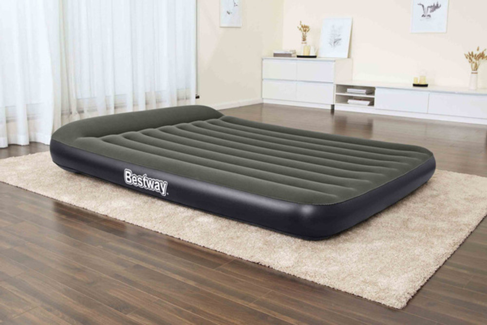 Матрас надувной Tritech Air Mattress Queen,203*152*30 см, встр. насос от 4 батареек типа D, Bestway (67930)