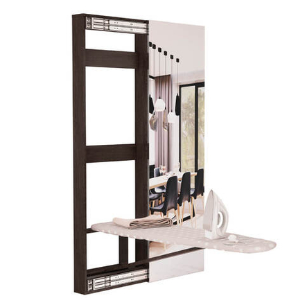 Гладильная доска «Смарт» купе с зеркалом Венге