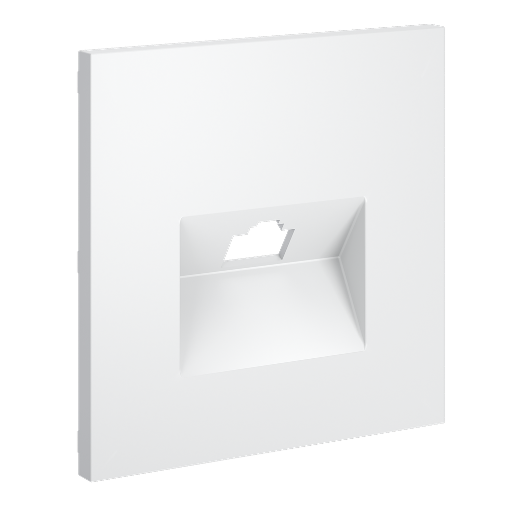 Накладка для розетки компьютерной RJ45 кат.6, S70 (белый матовый)