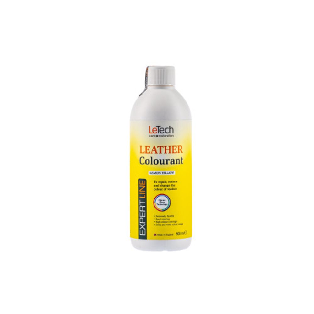 LeTech Expert Line Краска для кожи (Leather Colourant) Lemon Yellow, 500мл