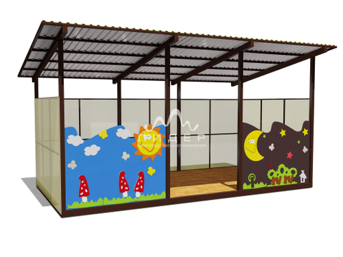 Теневой навес одинарный 3000х6000 19101