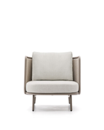 Уличное кресло Sedalis из алюминия и серо-коричневой веревки