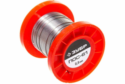 Припой ПОС 61 (0.8 мм; 50 г; проволока) Зубр 55450-050-08