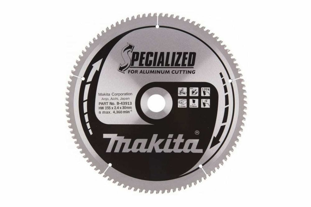 Диск пильный для алюминия (355x30/25x2.4 мм; 120T) Makita B-43913 Код товара: 16487334