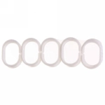 Штора для ванной PVC 170*180"Следы» 10 колец