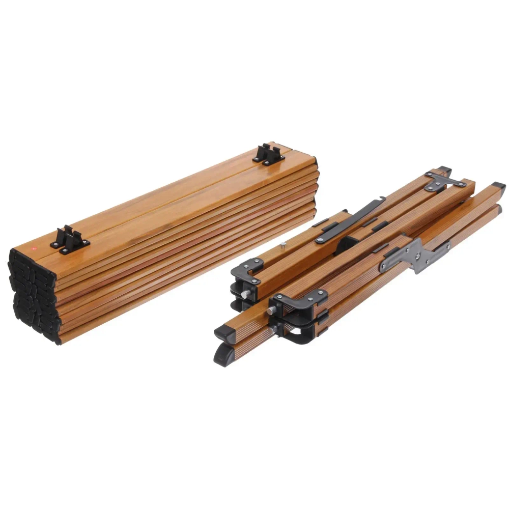 Стол кемпинговый складной DC-5003, 114*59*43 см, цвет: светлое дерево, каркас алюминий, ТуристМастер