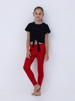 Блузка для девочки, модель №1, рост 122 см, черная