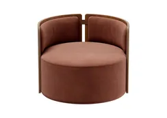 Кресло крутящееся Lagom 800 (сиена FiberGuard, орех)