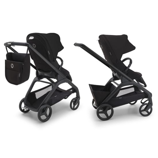 Коляска 2 в 1 Bugaboo Dragonfly (Misty white/Midnight black/Black)